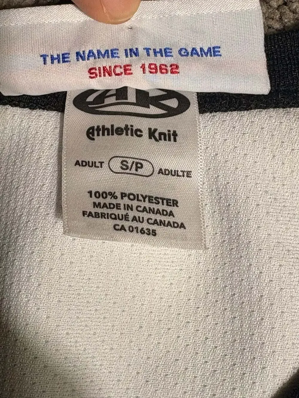 Athletic Knit Pioneer Valley Lightning Hockey Jersey Percy #28